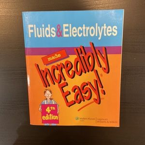 Fluids and Electrolytes Made Incredibly Easy nursing textbook